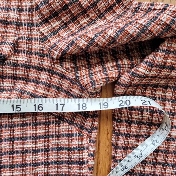 Miss Selfridge Petites jacket shirt Blazer Crop Puff Shoulder SZ 6 - Picture 9 of 11